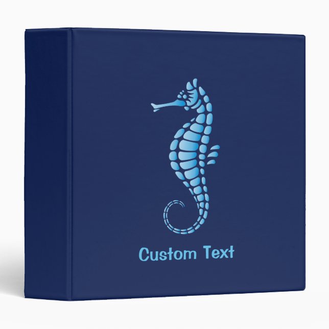 Seahorse Blue Binder (Front/Spine)