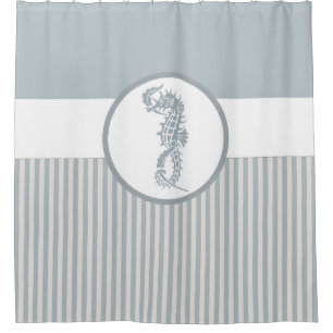 Seahorse Blue Classic Nautical Elegant