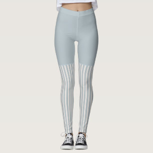 Seahorse Blue Classic Nautical Elegant Leggings