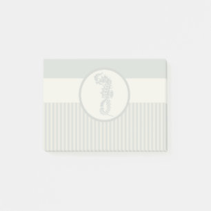 Seahorse Blue Classic Nautical Elegant Post-it Notes