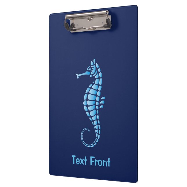 Seahorse Blue Clipboard (Left)