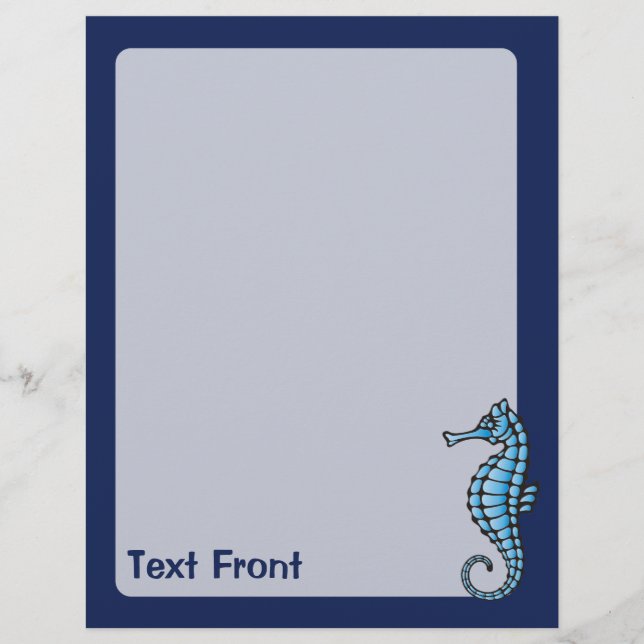 Seahorse Blue Flyer (Front)