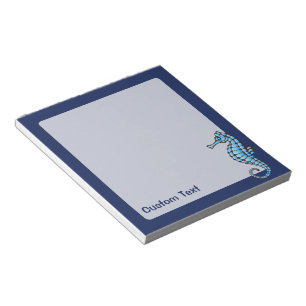 Seahorse Blue Notepad