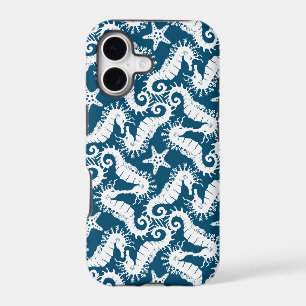 Seahorse Blue Pattern