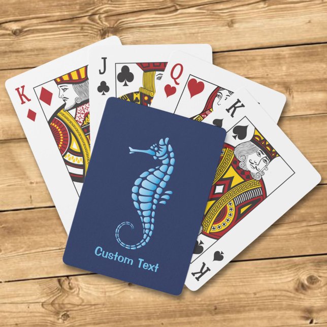 Seahorse Blue Playing Cards (Creator Uploaded)