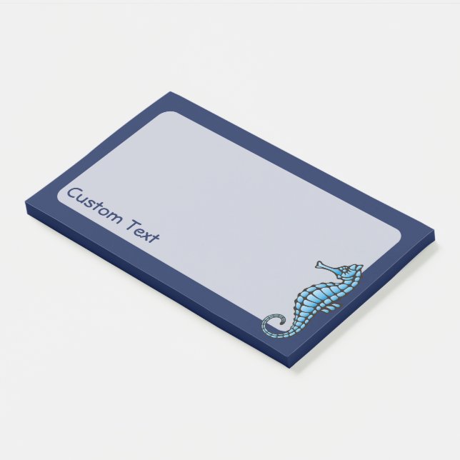 Seahorse Blue Post-it Notes (Angled)