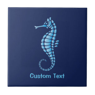 Seahorse Blue Tile