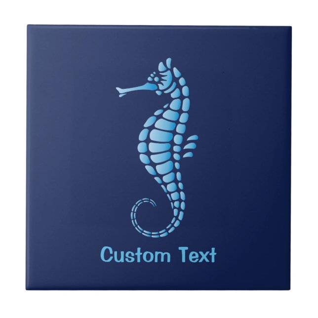 Seahorse Blue Tile (Front)