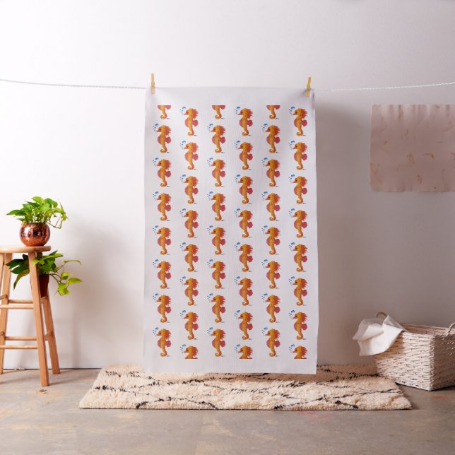 Seahorse Bubble Baby Fabric (In Situ)