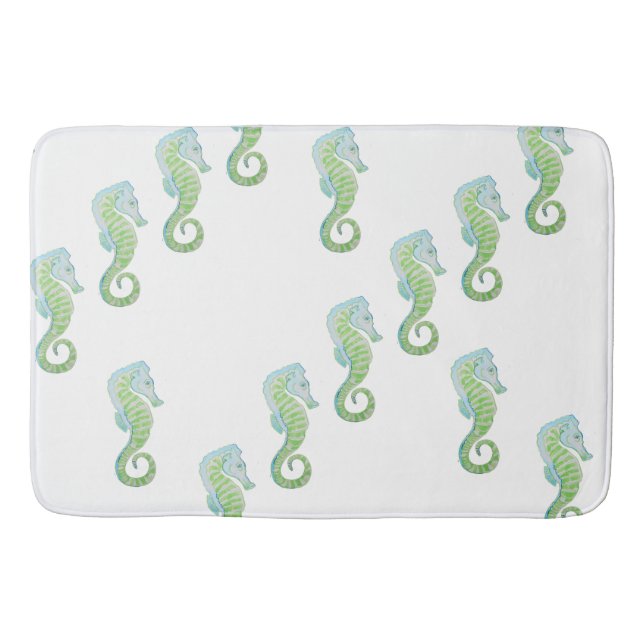 Seahorse Bubble Up Bath Mat (Front)
