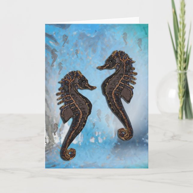 seahorse card (Front)