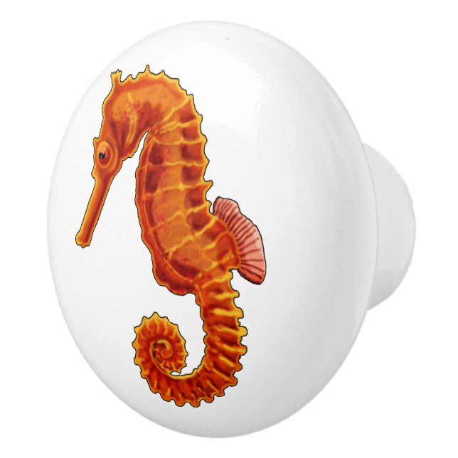 Seahorse Ceramic Knob (Right)