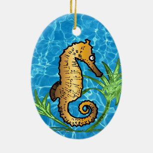 Seahorse Ceramic Ornament