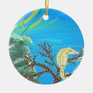 Seahorse Ceramic Ornament