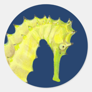 Seahorse Classic Round Sticker
