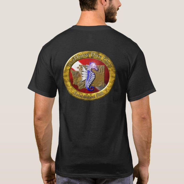 SeaHorse Club Crest Tee-Shirt T-Shirt (Back)