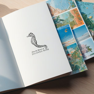 Seahorse Custom From the Library Of Rubber Stamp