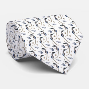 Seahorse Frenzy Double Sided Print Tie