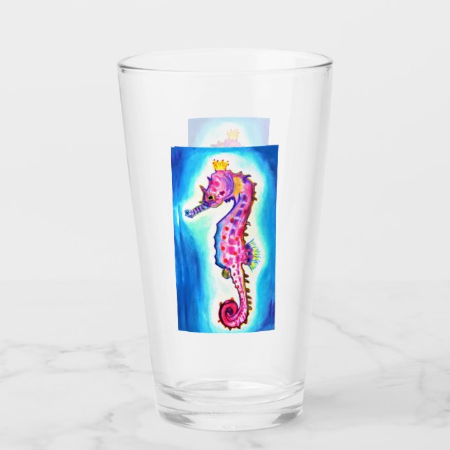 Seahorse Glass Cup (Front)