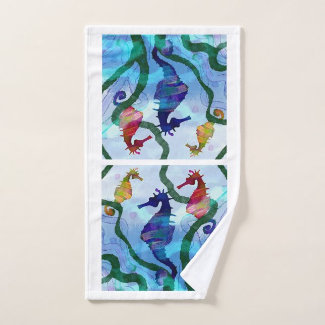 Seahorse Hand Towel (Hand Towel)