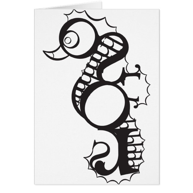 Seahorse in Type (Front)