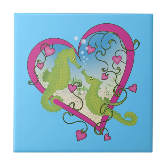 Seahorse Love Tile (Front)
