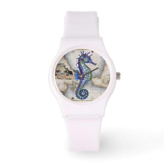 Seahorse Map Gibraltar Watch (Front)