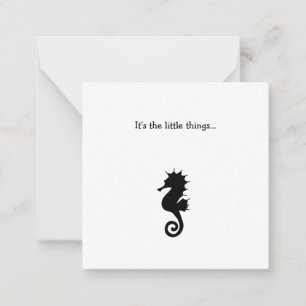 Seahorse Mini Remerciements Carte Note