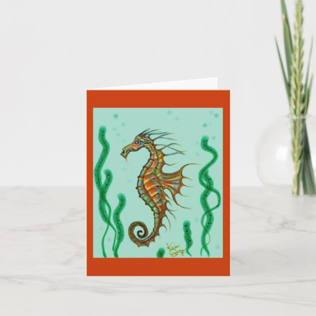 Seahorse Note Card (Front)