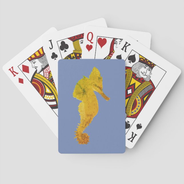 Seahorse, Ocean life  Playing Cards (Back)