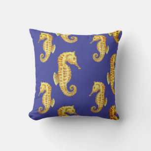 Seahorse Outdoor Throw Pillow