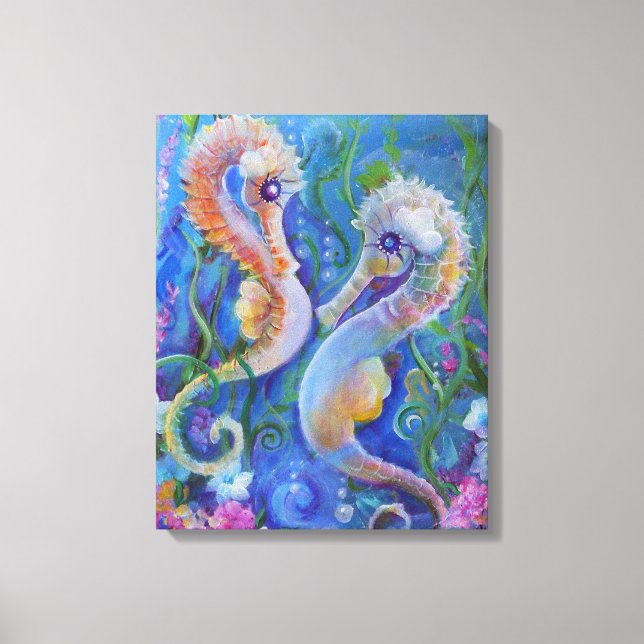 Seahorse Paradise Canvas Print (Front)