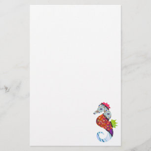 Seahorse Patchwork Pet Stationary Stationery