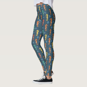 Seahorse Pattern Leggings