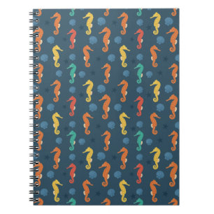Seahorse Pattern Notebook