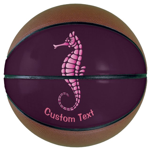Seahorse Pink Basketball (Front)