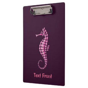 Seahorse Pink Clipboard