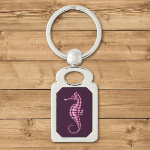 Seahorse Pink Keychain