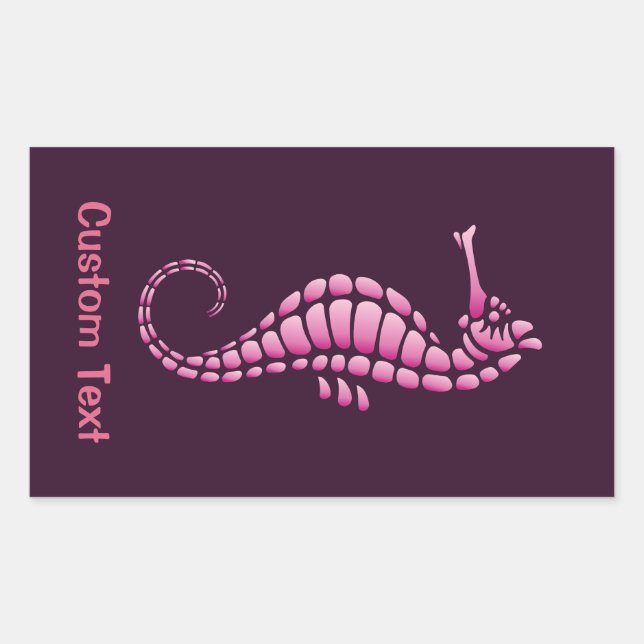 Seahorse Pink Sticker (Front)