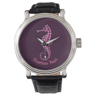 Seahorse Pink Watch