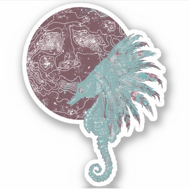 seahorse red moon (Front)