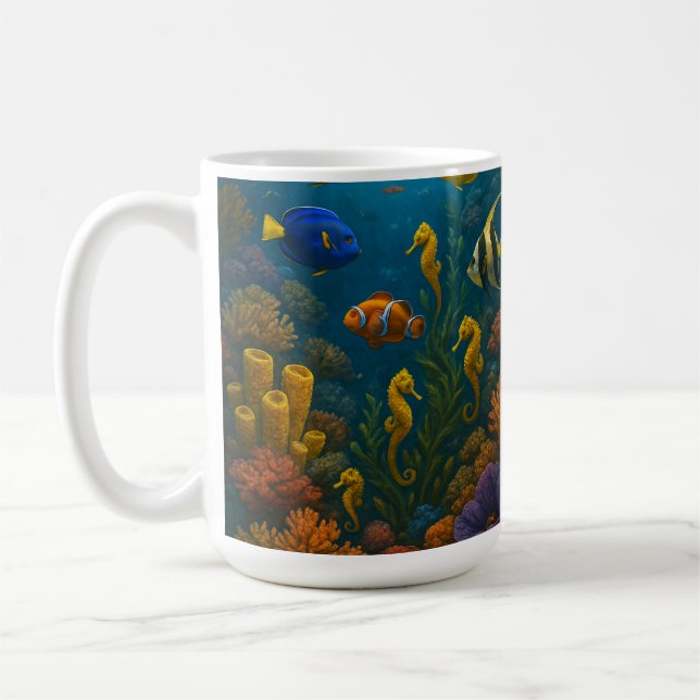 Seahorse Reef Coffee Mug (Left)