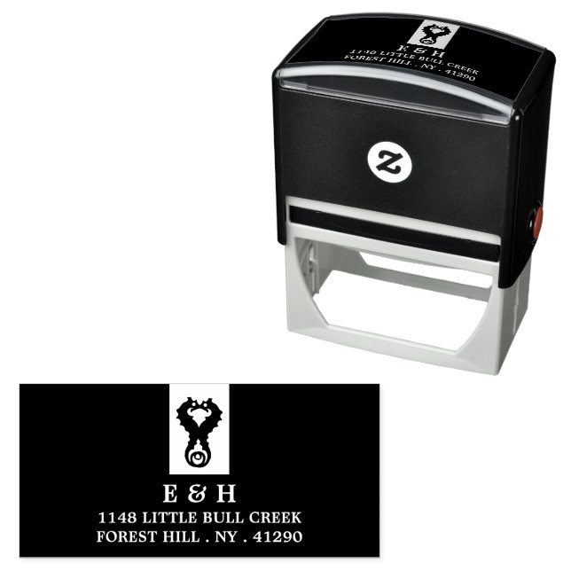 Seahorse Romance Self-inking Stamp (In Situ)