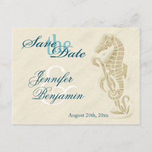 Seahorse Save the Date Postcards