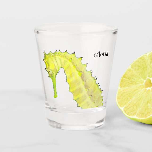 Seahorse Shot Glass (Front)