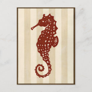 Seahorse Silhouette Postcard