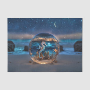 Seahorse Starfish Nautical  Tissue Paper