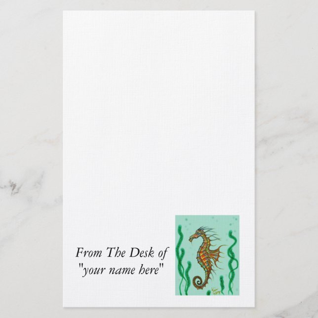 Seahorse Stationary Stationery (Front)