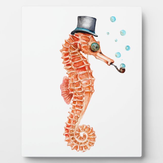 Seahorse Steampunk Plaque (Front)