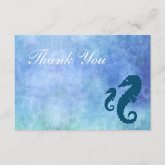 Seahorse Thank You Card